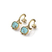 Boucles d'oreilles Chantecler Femme Anima 70 in Or jaune Turchese 37028 - 37028